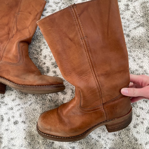 Frye brown campus boots - Picture 5 of 8